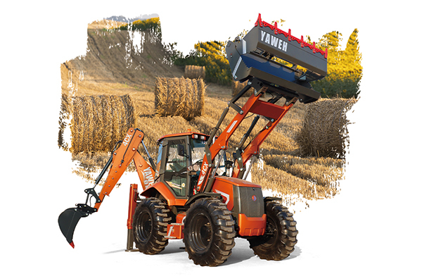 Telehandler for rough terrain construction lifting